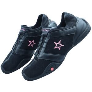 Converse Black Pink Star Slip on Sneaker Walking Running Shoes Womens 7 Driving